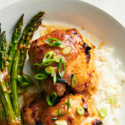 Miso-honey Chicken And Asparagus
