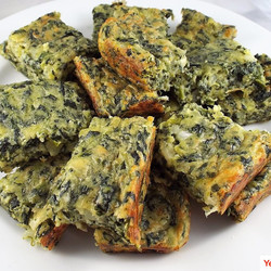Easy Cheesy Spinach Squares