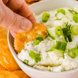 Cucumber Cream Cheese Crack Dip