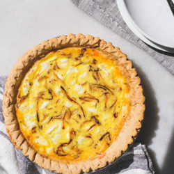 Caramelized Onion &amp; Goat Cheese Quiche