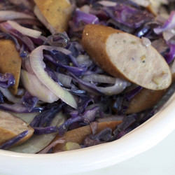 Turkey Sausages With Cabbage And Fennel Recipe