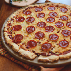 The Best Gluten-free Pizza Crust + Sauce (Greek and Pear balsam)