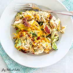 Keto Chicken Bacon Ranch casserole