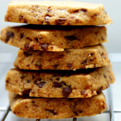 Espresso-chocolate Shortbread Cookies
