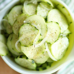 Simple Cucumber And Onion Salad