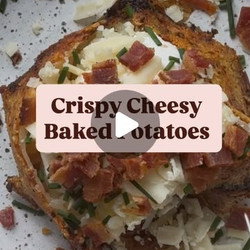 Crispy Baked Potato Halves With Toppings sides mains