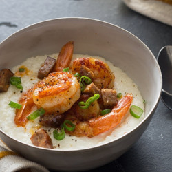 Cheddar Shrimp and Grits