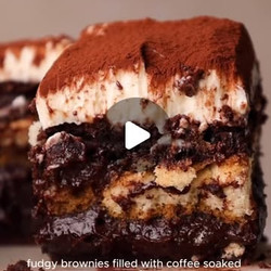 Tiramisu Brownies