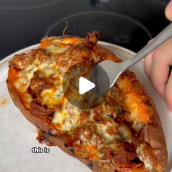 Protein Loaded Sweet Potato Boats
