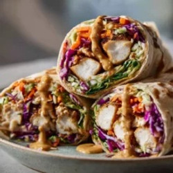 Crunchy Thai Chicken Salad Wraps