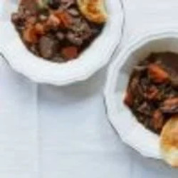 Braised Venison Shoulder With Mushroom Pierogi