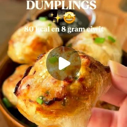 Krokante Kip Dumplings Van Rijstvellen