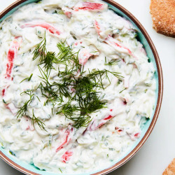 Cucumber And Tomato Tzatziki