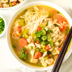 One Pot Easy Asian Chicken Noodle Soup