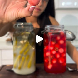 Homemade Pickled Cucumbers And Pickled Turnips