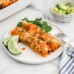 Slow Cooker Shredded Beef Enchiladas