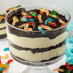 Dirt And Worms Cake
