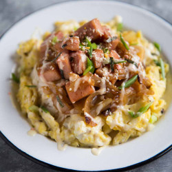 Spam Egg Mayo Rice Deopbab (spam Egg Mayo Rice Bowl)