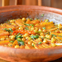 Moroccan Vegetarian Carrot And Chickpea Tagine