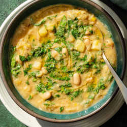 Creamy Vegan Potato Leek Soup