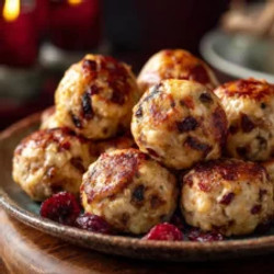Cranberry Turkey Stuffing Balls