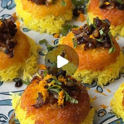 Mini Muffin Tin Tahdig (tacheen)