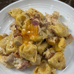 One Pot Chicken Bacon Ranch Tortellini