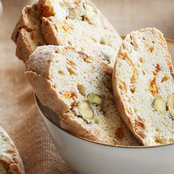 Apricot, Orange And Pistachio Biscotti