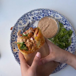 Chipotle Chicken Wrap With Creamy Chipotle Sauce