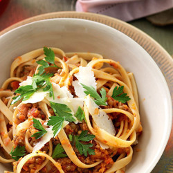 Vegetarian Bolognese Recipe With Fettuccine
