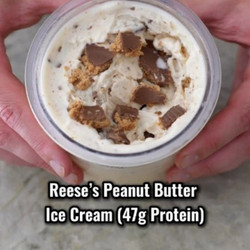 Resees Peanut Butter🥜 Ice Cream (47g Protein)