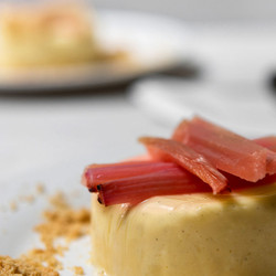 Rhubarb And Custard Panna Cotta