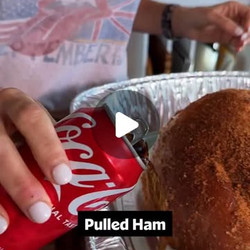 Barbecue Glazed Pulled Ham
