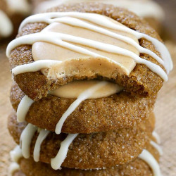 Gingerbread Thumbprint Cookies