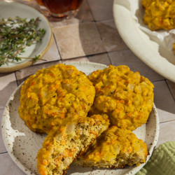 Sweet Potato, Maple, And Sage High-protein Breakfast Biscuits