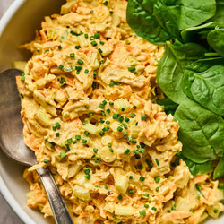 Veggie-loaded Curry Chicken Salad (no Grapes)