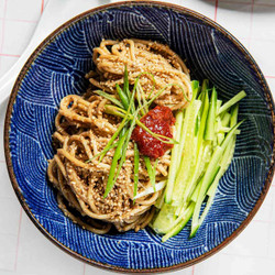 Chinese Cold Noodle Salad With Sesame Dressing