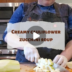 Creamy Cauliflower Zucchini Soup