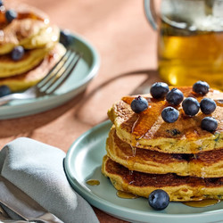 Blueberry Cornmeal Pancakes