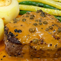 Filet Au Poivre (filet Mignon With Peppercorn Sauce)