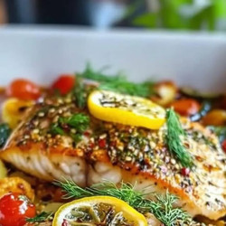 Mediterranean Baked Fish