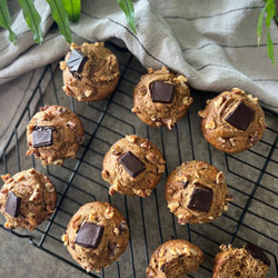 Vegan Banana Pumpkin Muffins