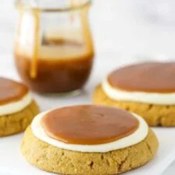 Copycat Crumbl Caramel Cheesecake Cookies