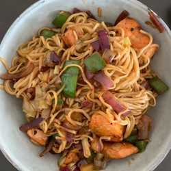 Lax/kyckling-”wok”