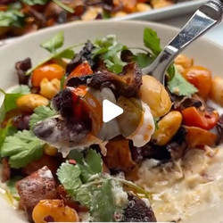 Sweet Potato, Mushroom &amp; Bean Traybake