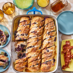 Blueberry And Cream Cheese - stuffed French Toast Casserole