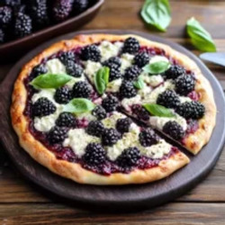 Blackberry Basil Ricotta Pizza