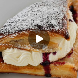 Berry And Mascarpone Whipped Cream Pastries
