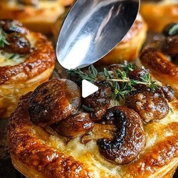 Mini Mushroom &amp; Gruyère Pot Pies