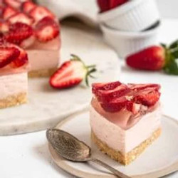 No-bake Strawberry Cheesecake